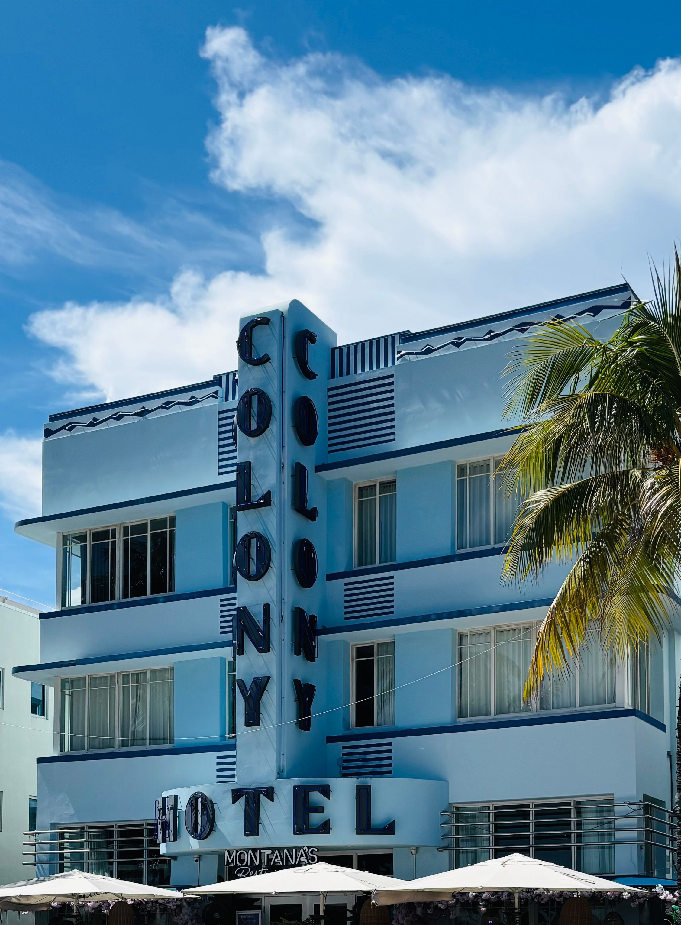 The Colony hotel, Ocean Drive, Miami Beach